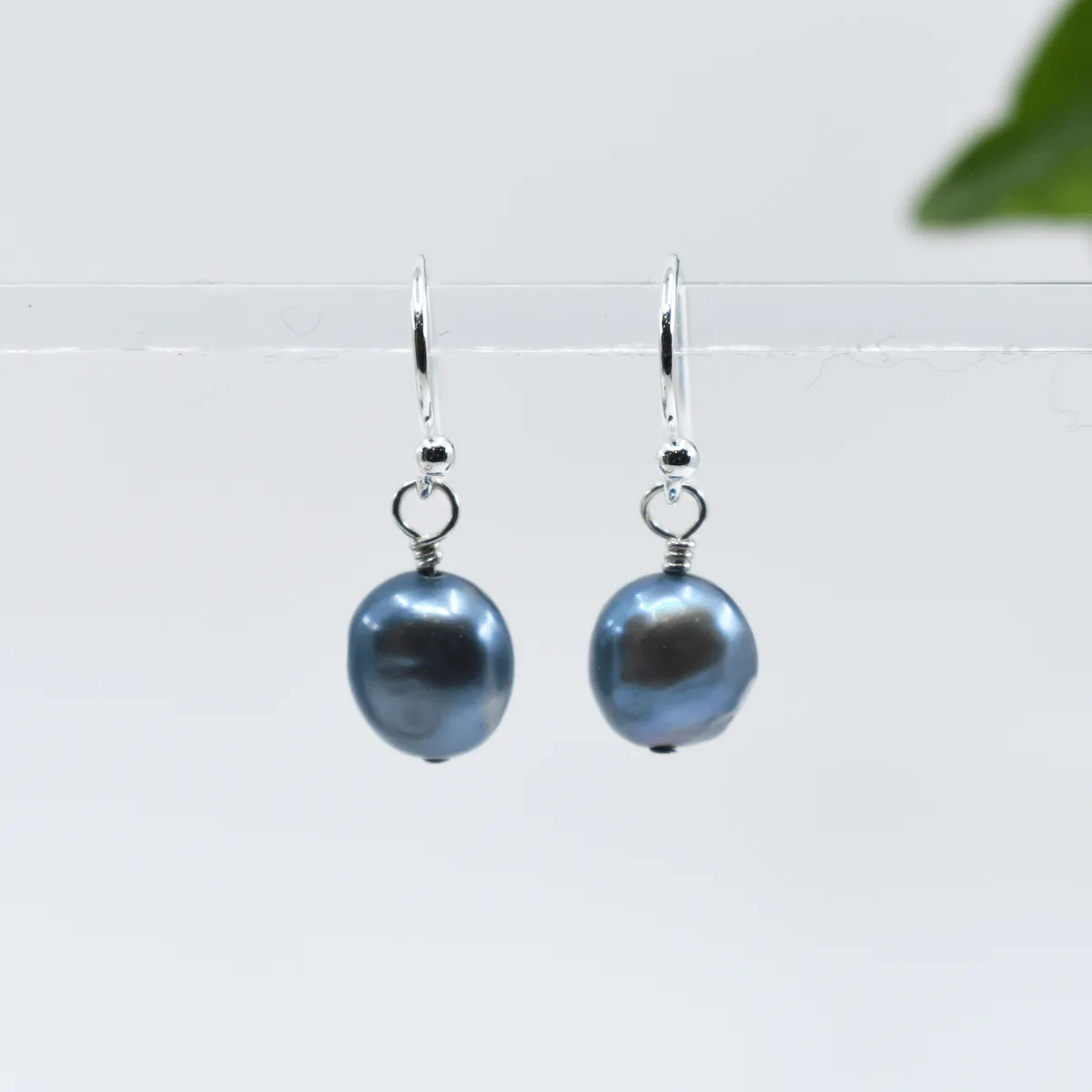 White Freshwater Pearl Drop Earrings