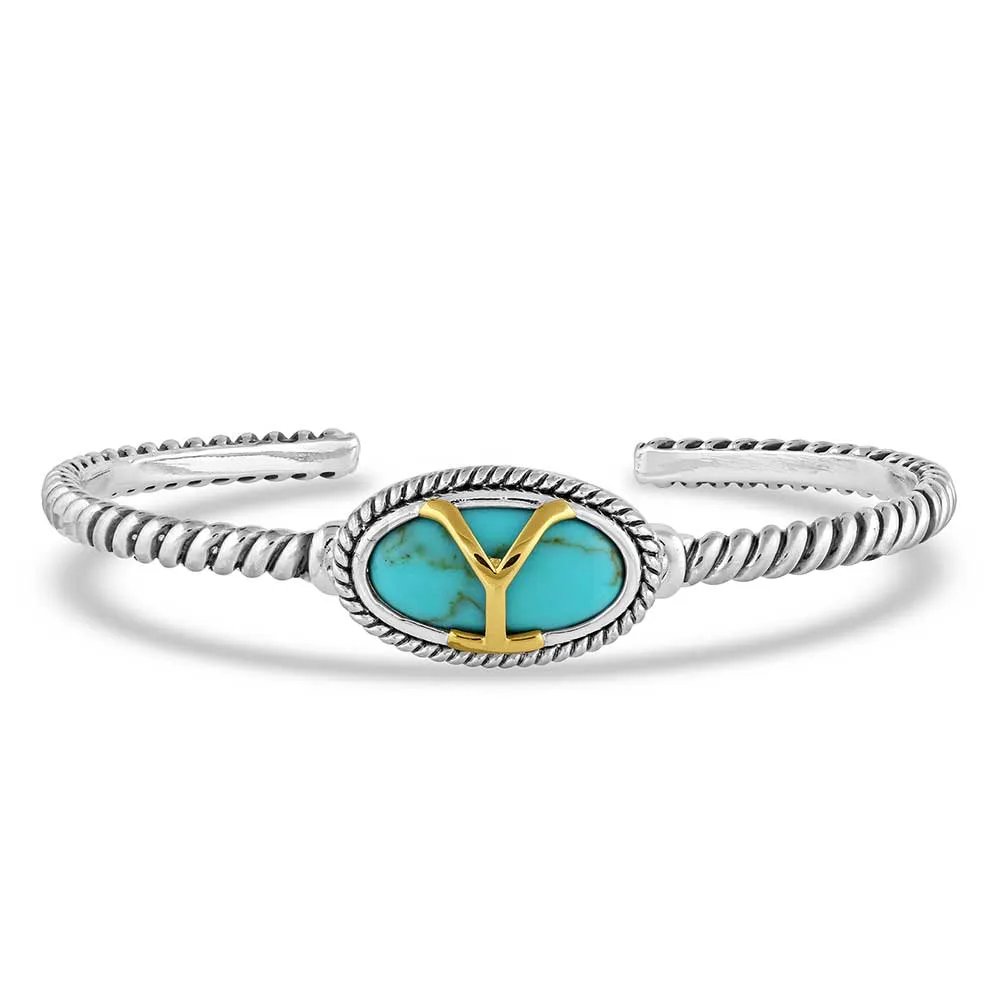 Yellowstone Turquoise Bracelet from Montana Silversmiths