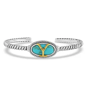 Yellowstone Turquoise Bracelet from Montana Silversmiths