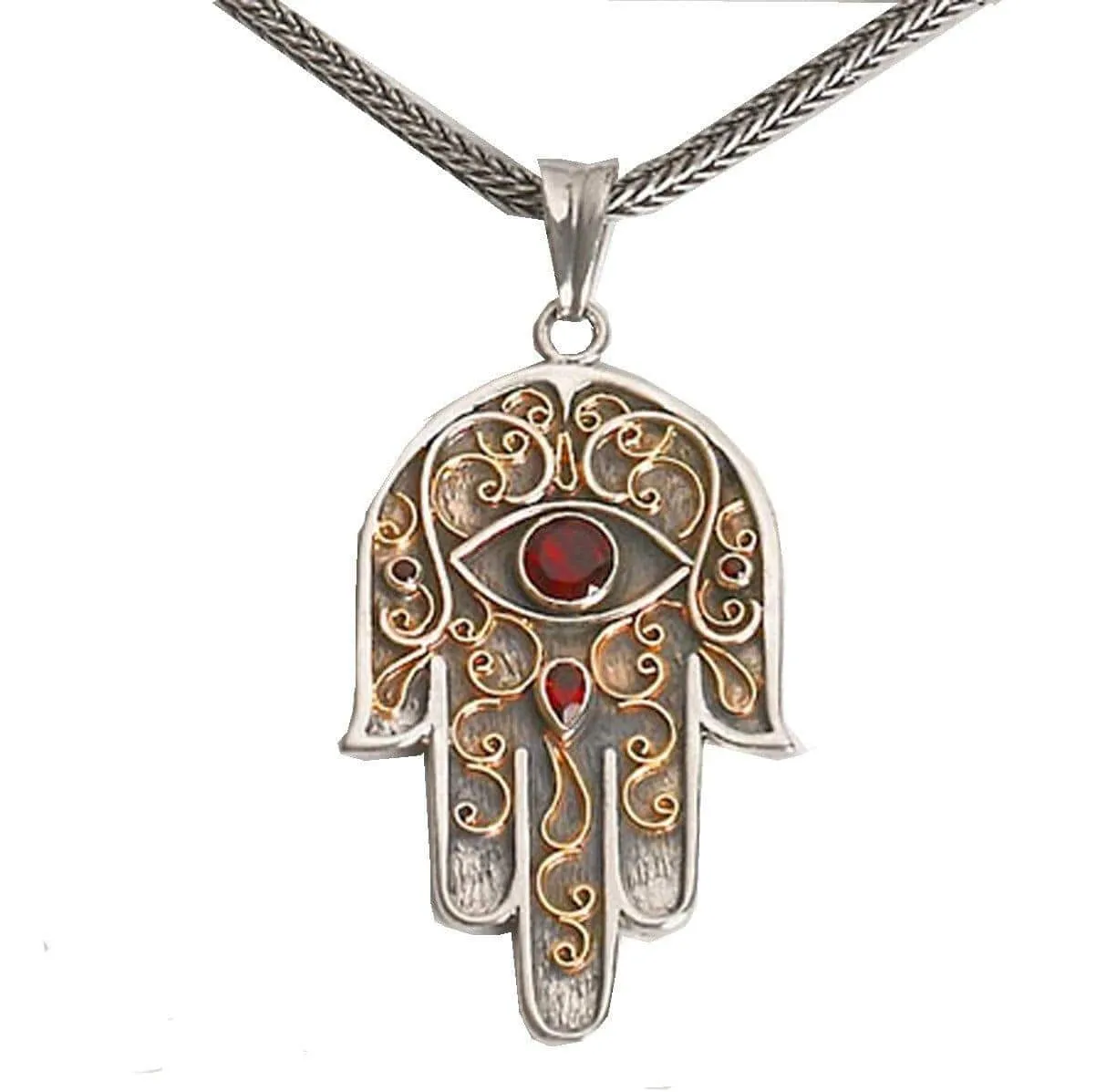 Yemenite Jewish Gift Hamsa Pendant